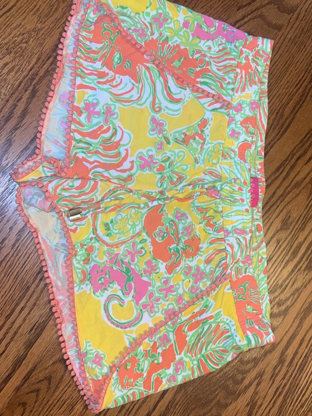 Lilly Pulitzer Resort shorts- target collab yellow paisley